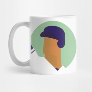 baseball player head Mug